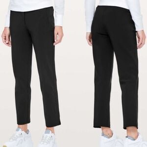 Lululemon Black High Rise Trousers Tailored Pants Casual Slacks